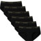 INNERSY Unterhosen Damen Schwarz Slips Baumwolle Hipster Damenunterwäsche Sport Schlüpfer 6 Pack (S, Grundlegendes Schwarz)