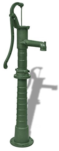 MOONAIRY Handschwengelpumpe mit Ständer, Schwengelpumpe, Brunnenpumpe, Handpumpe, Schwengel Pumpe, Wasserpumpe, Gusseisen