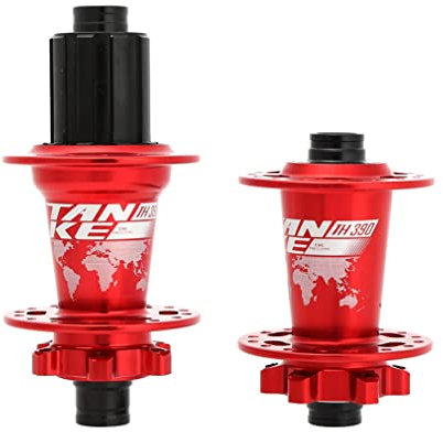 Mountain Bike Mozzi 32 36 Fori Freno A Disco MTB Hub Perno Passante Cuscinetto Della Bicicletta Hub Set Anteriore 15x100mm Posteriore 12x142mm 7 8 9 10 11 12 Velocità ( Color : Red , Size : 36 Hole )