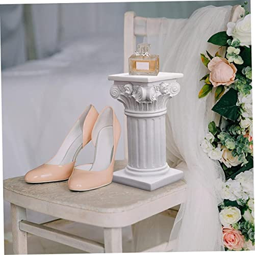 Griechische Statue, römische Säule Griechische Säulenharz -Statue Figur Basisharz Statue Griechische Säule Statue Sockel Ständer Geburtstagsfeier Hochzeit Tisch Sandköstlichkeiten ideal für Gartenwe