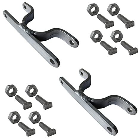 Bride de fixation pour poteau Bride simple ou double avec boulonnerie. Système de fixation pour panneaux - Diam 50 mm (Bride double) -