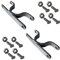Bride de fixation pour poteau Bride simple ou double avec boulonnerie. Système de fixation pour panneaux - Diam 50 mm (Bride double) -