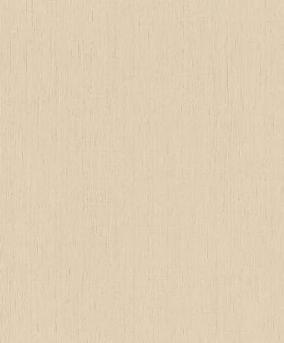 Rasch Vliestapete Beige Einfarbig Struktur Leinen Optik Linien 746037