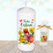 Stumpenkerze Kerze - Frohe Ostern Blumen Tulpe bunt - Für Dich zu Ostern bunte moderne Motive Farben mit Geschenkfolie und Schleife Osterkerze in Geschenkverpackung als Ostergeschenk