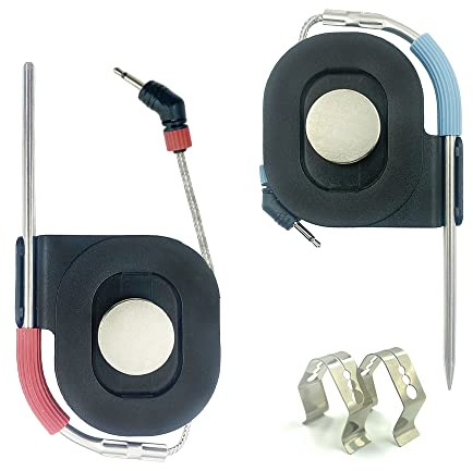 Sondes de température Pro Grill et viande Combo pour Weber iGrill, Connect Smart Grilling Hub et Grill, précision ± 1 °C, lavables, sonde de thermomètre ambiante et externe