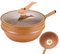 LOVEMETOO Sartén Wok Antiadherente Con Tapa | Wok De Arcilla Antiadherente Con Canasta De Vapor | Sartén Wok Antiadherente Con Tapa Y Cesta De Vapor, Olla De Micropresión Con Tapa Independiente