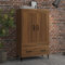 AUVYI Highboard Braun Eichen-Optik 70x31x115 cm Holzwerkstoff Wäscheschrank Küchenschrank TV Board Badezimmerschrank Schuhregal Schmal Aktenschrank Bücherregal Lowboard Wohnzimmer