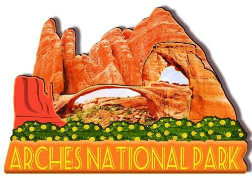 Orlaybar Arches National Park Utah (UT) Amerika, dekorativer Magnet, 3D-Kühlschrank, Stadt, Reise, Souvenir, Touristengeschenke, handgefertigtes Handwerk, Kühlschrankmagnet, Heimdekoration -643