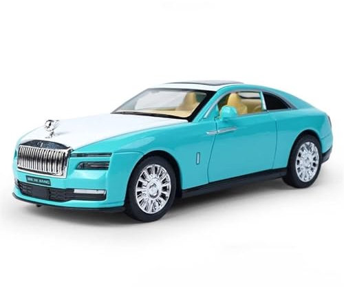 PIPJLCGE Druckgussfahrzeuge Motorfahrzeuge 1:32 FÜR Rolls Royce Spectre Replika-Automodellfahrzeug-Souvenir Fertiges Modellauto (Size : Blue)
