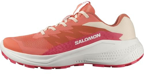 Salomon ALPHAGLIDE, Zapatos de senderismo para Mujer, Emberglow White Rouge Red, 36 EU