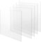 SEUICYNE Lot de 5 plaques acryliques transparentes - 30 x 30 cm - Plaque acrylique de 3 mm - Pour artisanat, exposition de projet, cadre photo, peinture de rechange