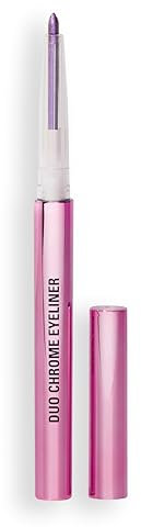 Revolution, Metallischer Duochrome Eyeliner, Wasserdichter Stift mit Irideszentem Effekt, Vegan & Ohne Tierversuche, Twisted Galaxy Purple
