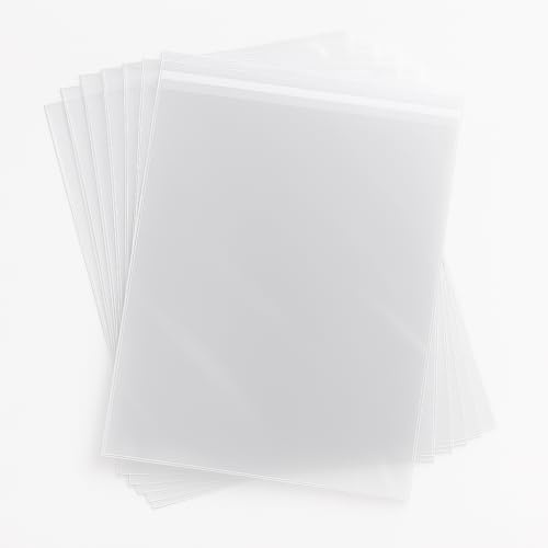 A4 Cellophane Bags Clear | 100 Pack | 22 x 30CM | A4 Cello Bags | Sealable Clear Plastic | Self Adhesive | Self Seal Bags | Food Safe, Sweets, Photos, Cookies, Cards, Envelopes, Pictures