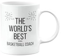 The Worlds Best Basketball Coach Mug, Happy Birthday Gifts for Colleague, Coworker, Boss, Manager, Leaving Present, Female, Male, Men, Women, Christmas, mm-CA-326a_25