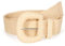 VONMELLI Cintura Elastica in Paglia Intrecciata per Donna Cinghie Elastiche per Abito Moda Cintura in Vita Boho Cinghie Da Donna in Rafia Di Rattan Beige M