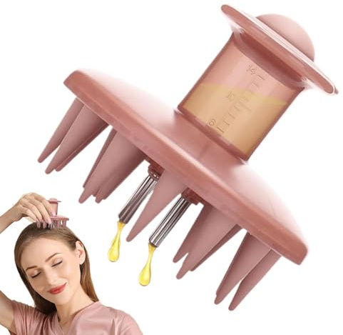 Öl-Applikator für das Haar, Haaröl-Applikatorbürste mit Spender, Dosierkamm mit Bürste zur Stärkung der Follikel und Reduzierung von Haarausfall