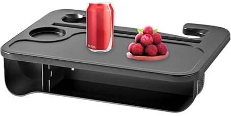 Tavolino Auto da Volante per Mangiare, Vassoio Portatile Per Laptop In Macchina, Supporto Auto Per Telefono Lavoro Libri Snack Bevande