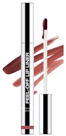 Perfilador Labios Peel Off de Larga Duración, Tinte Labial Mate Impermeable, Antitransferible y Resistente, Gama de 8 Tonos (#3, 30g)