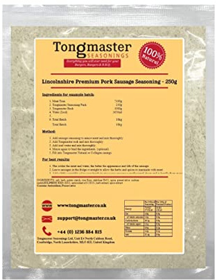 Lincolnshire Premium Pork Sausage Seasoning - 250g