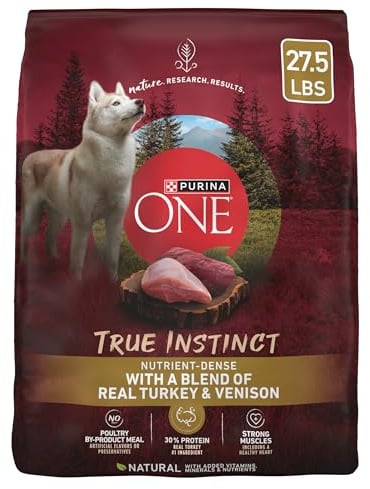 Purina ONE True Instinct With A Blend Of Real Turkey and Venison Dry Dog Food - 27.5 lb. Bag