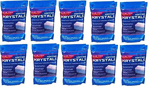 10 x Kontrol Moisture Krystal Refill Pack - Blue, 2.5Kg, Total 25Kg