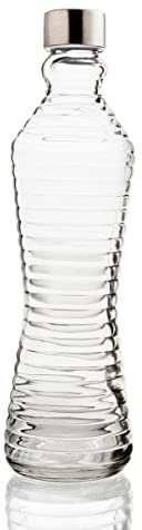 Quid Line Botella Mesa Vidrio Con Tapón 1l Sodo Apto Frigorífico No Apto Microondas Reciclable