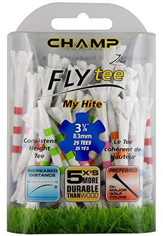 Champ Unisex-Erwachsene Golf-Tees, Weiß/gemischte Farben mit Streifen, Einheitsgröße