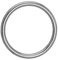Edelstahl Rundring O-Ringe Edelstahlringe Edelstahl-Ring V4A Rostfrei Geschweißt Poliert Öse, Größe:6mm x 60mm - 1 Stück
