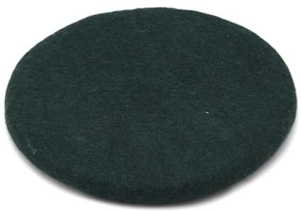 feelz Sitzkissen rund Filz Verschiedene grüntöne 100% Wolle 35 cm Höhe 2-3 cm Handarbeit (Tannengrün)