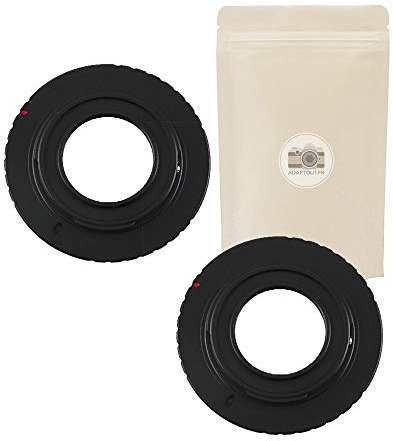 X2 C-Mount M4/3 ∞ Bague D'ADAPTATION Objectif C Mount Monture C vers BOITIER M4/3 Micro 4:3 Adaptateur 100% Métal Infini Conservée