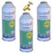 REPORSHOP - 3 bouteilles de gaz écologique Gasica 226Gr + V2 Valve de remplacement R22, R32, R407C, R410A Gel organique