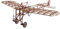 Blériot XI Slow Flyer model aeroplane kit, scale 1:20, 420 mm wingspan, RC aeroplane model kit, model aeroplane to build yourself, laser-cut balsa wood components, 420 x 370 x 130 mm, 30 g RTF