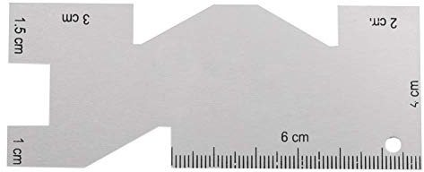 Regla de Metal para Costura calibre flexible medidor de patronaje herramienta de acolchado for artesanía