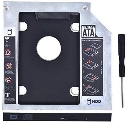 Bfenown Replacement 2nd HDD SSD Hard Drive Optical Bay Caddy for iMac A1312 A1311 2012 2011 2010 swap SuperDrive DVD