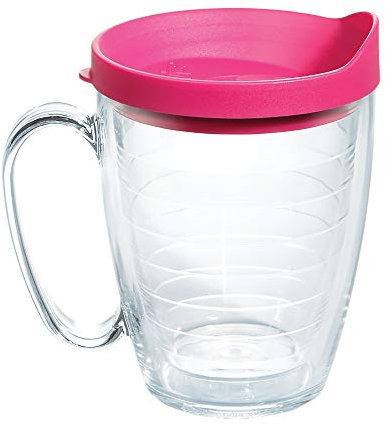 Tervis Thermobecher mit Kunststoffdeckel, 473 ml, Fuchsia