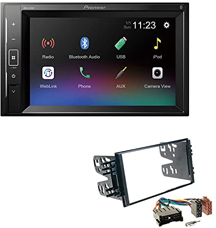 Pioneer DMH-A240BT 2-DIN Autoradio Bluetooth USB passend für KIA Sorento I 2002-2006 schwarz