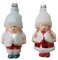 2er Set Wichtel Männchen Mann Frau Weihnachtsbaumkugel Glas Christbaumschmuck Weihnachten