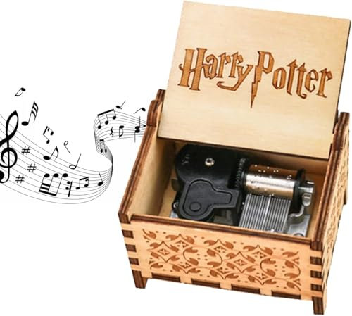 JUAEYIDDS Mechanismus Spieluhr Geschnitzte Handkurbel Holzspieluhr mit Handkurbel Geschnitzte Holz Musik Box Handkurbel Spieluhren Geschenke für Freunde Valentinstag Weihnachten Jahrestag Geschenk
