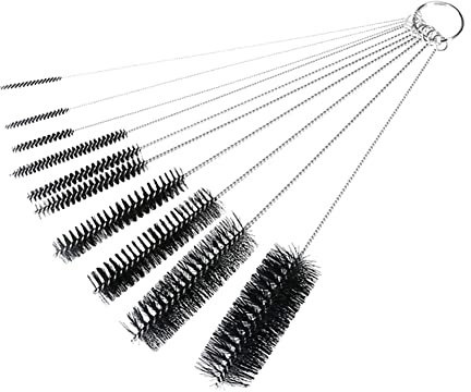 UUYYEO 10 Pcs 7.87 Inch Tube Brush Set Bottle Cleaning Brushes Drinking Straws Washing Brush Cleaner Bristle Kit for Eye Glasses