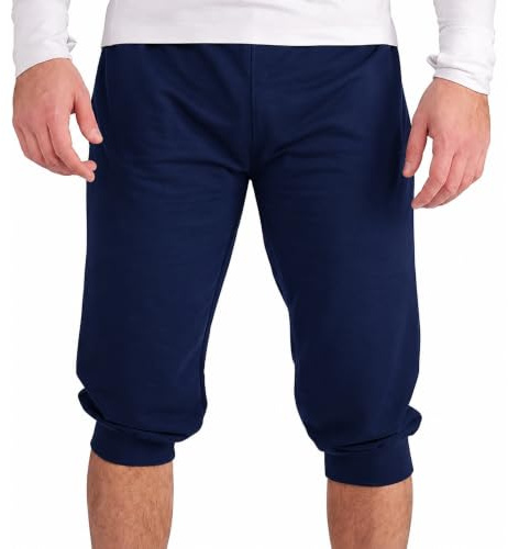 Gennadi Hoppe Herren ¾ Jogginghose Trainingshose Männer Bermuda Short Capri Hose