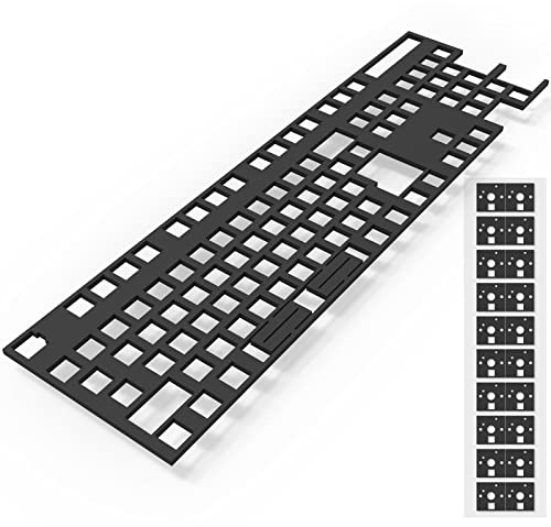 RunJRX Poron PCB Foam 108 Layout, Switch Pads 120Pcs and Sound Dampeners for Custom Keyboard