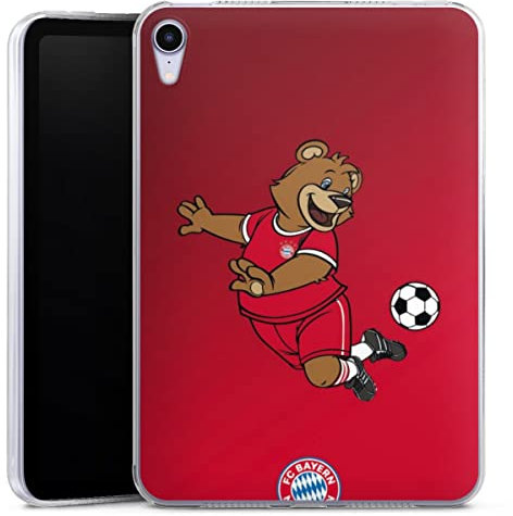 DeinDesign Silikon Hülle kompatibel mit Apple iPad Mini (2021) Case Tablet Hülle FC Bayern München FCB Maskottchen
