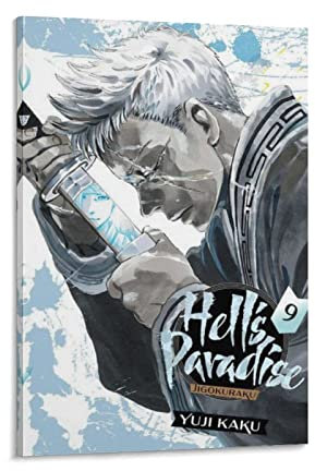 HANYING Hell's Paradise Jigokuraku Anime Kunst Poster Heimdekoration Poster Wandkunst Hängende Bild Druck Dekorative Malerei Poster 60 x 90 cm