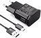Cargador con Cable de Carga Rápida USB Tipo C Compatible con Samsung Galaxy S8 S8+ S9 Plus S9+ S10 S10 Plus S10e A50 A40 A30 A20 A42 5G, Cargador Rápido Original de Repuesto para Teléfonos Móviles