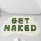 FPYWO Get Naked Badematte, grün, niedlicher Get Naked-Badezimmerteppich, weich, rutschfest, grün, lustig, Dusch-Bodenmatte für Badezimmer, Wohnung, Dekoration, maschinenwaschbar, 85,1 x 50,8 cm