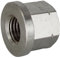 OPIOL QUALITY® 2 Stück Sechskantmuttern, 1,5 d hoch mit Bund M20 Edelstahl A2 V2A Gewindemuffen DIN 6331 Langmuttern