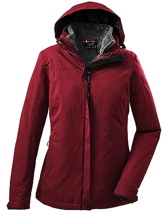 Killtec Damen Kow 168 Wmn Jckt 3 in 1 Funktionsjacke mit abzippbarer Kapuze und einzippbarer Fleecejacke