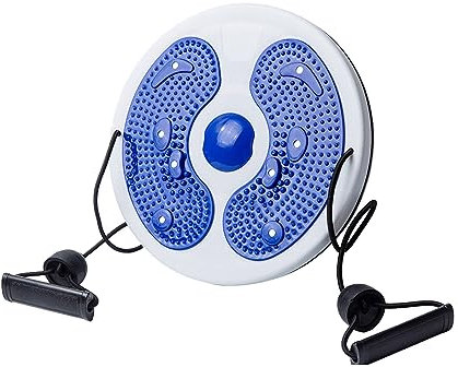 Twist Waist Disc Aerobic-Training Aerobic Fitnesszubehör Taille Drehscheibe Hüfttrainer Twist Waist Disc Board mit Kordelzug fitnessgeräte für zuhause für Fußmassage und Taille Übung (blau)