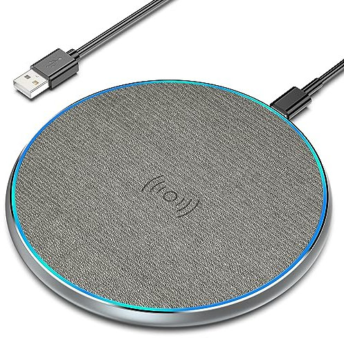Wireless Charger, 15W Wireless Charging Pad for iPhone 16/15/14/13/12/11 Pro/Pro Max/XS Max/XR/SE,Samsung Galaxy S22/S21S20/S10/S9/Note10/9,HUAWEI P40/P30, Xiaomi, AirPods 2/Pro/Galaxy Buds