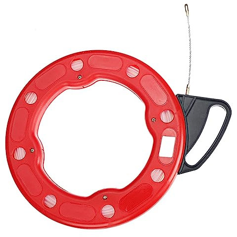 Wiedfedy 4MM Cable Puller Fish Tape Reel Puller Fiberglass Nylon Conduit Ducting Rodder Pulling Wire Cable Fishing Tool 30M
